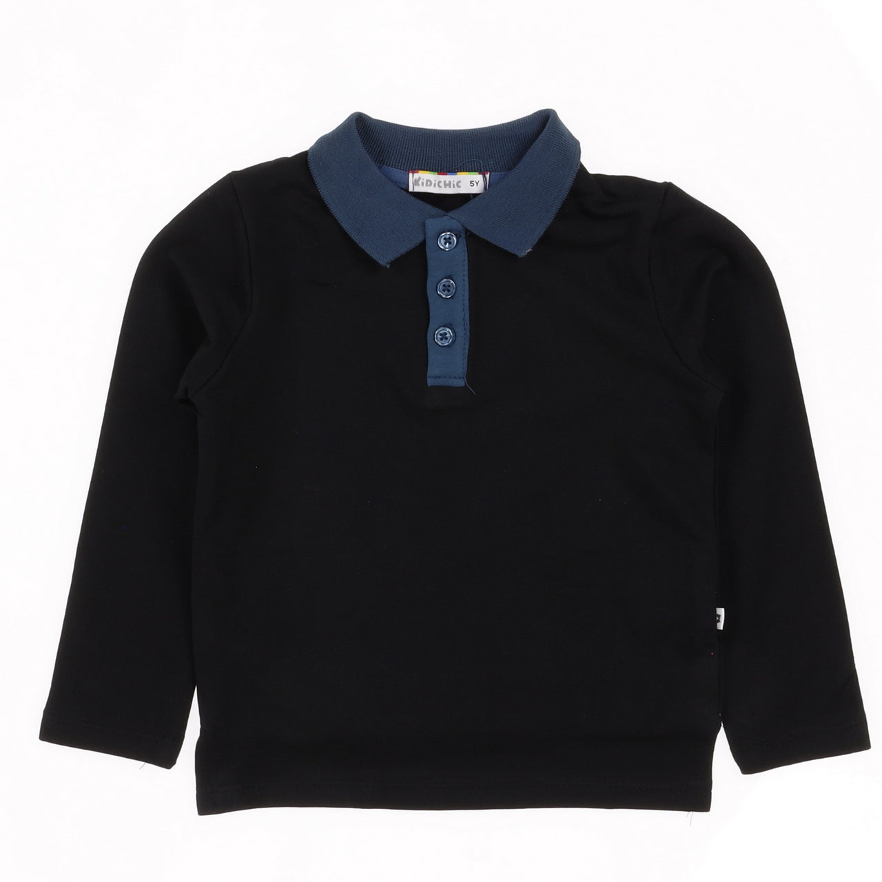 Striped Contrast Polo