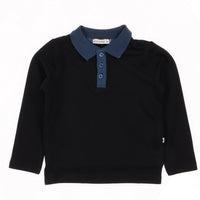 Striped Contrast Polo