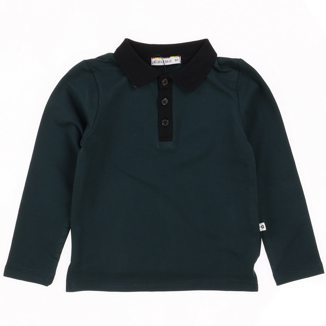 Striped Contrast Polo