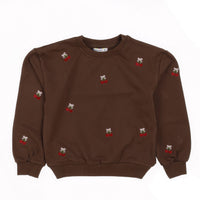 Girls Cherry AOP Sweatshirt