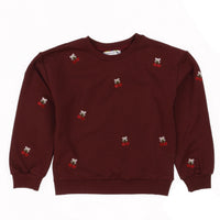 Girls Cherry AOP Sweatshirt