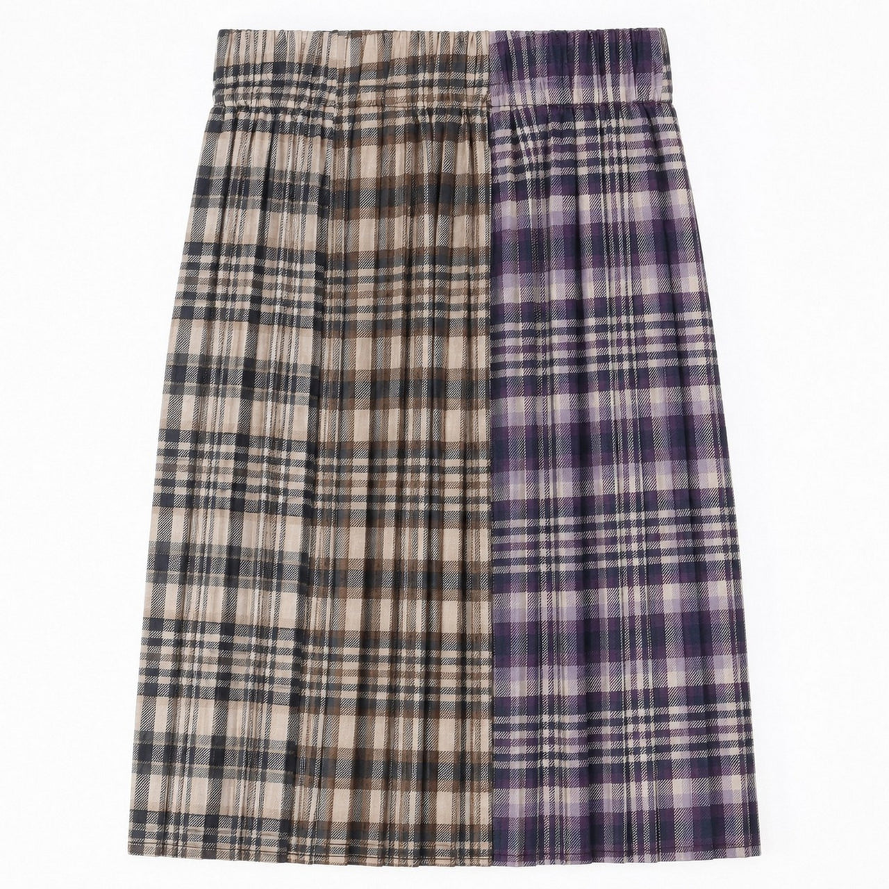 Combinated Pleated Skirt