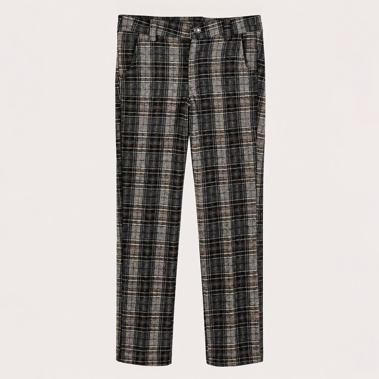 Stretch Checkered Pants