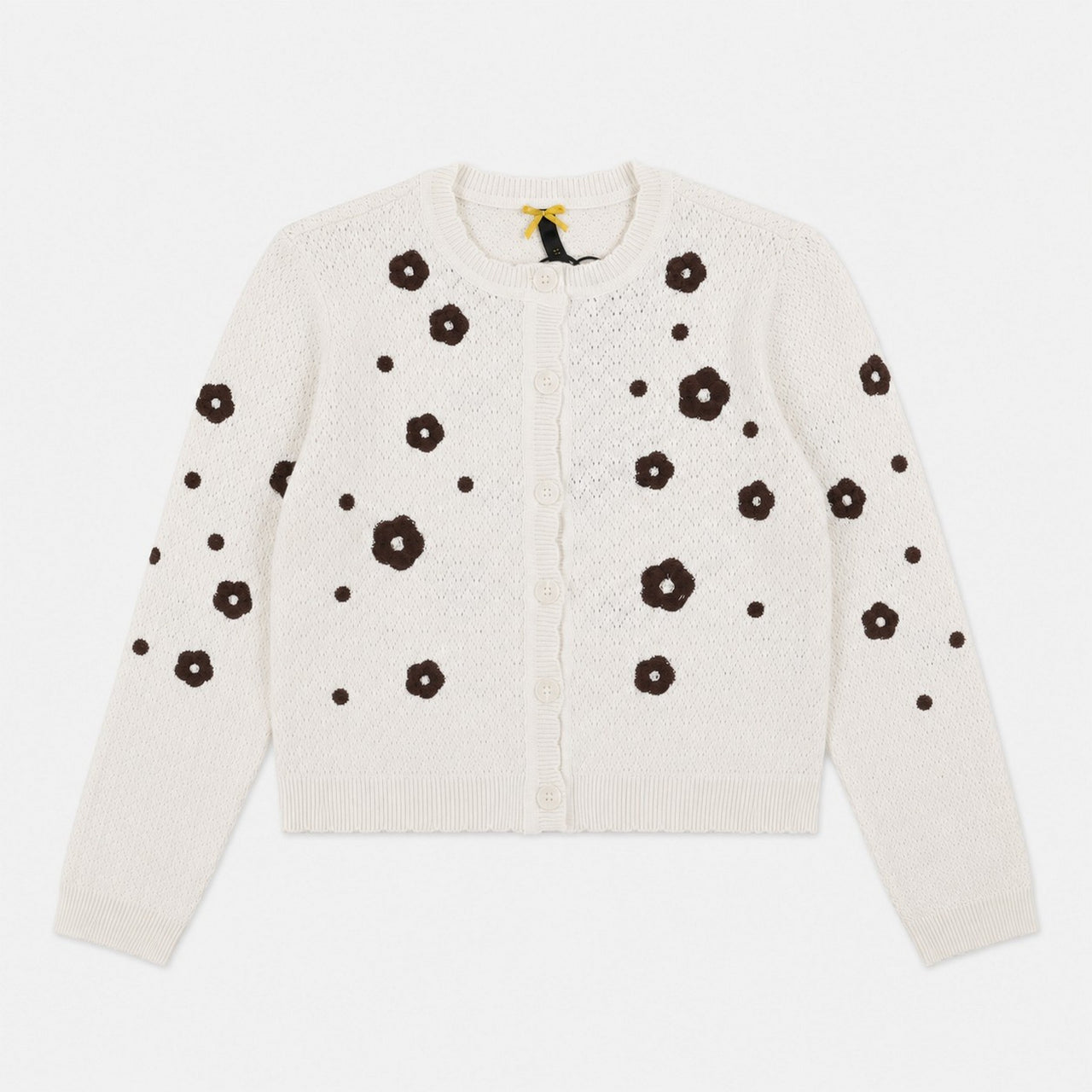 Knit Flower Cardigan