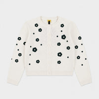 Knit Flower Cardigan
