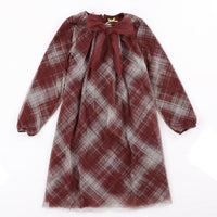 Checkered Mesh Dress