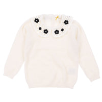 Floral Collar Sweater