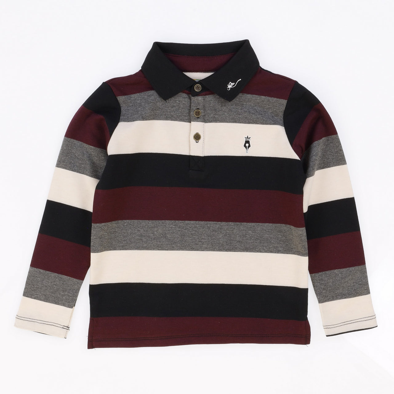 Polo Striped French Terry Shirt
