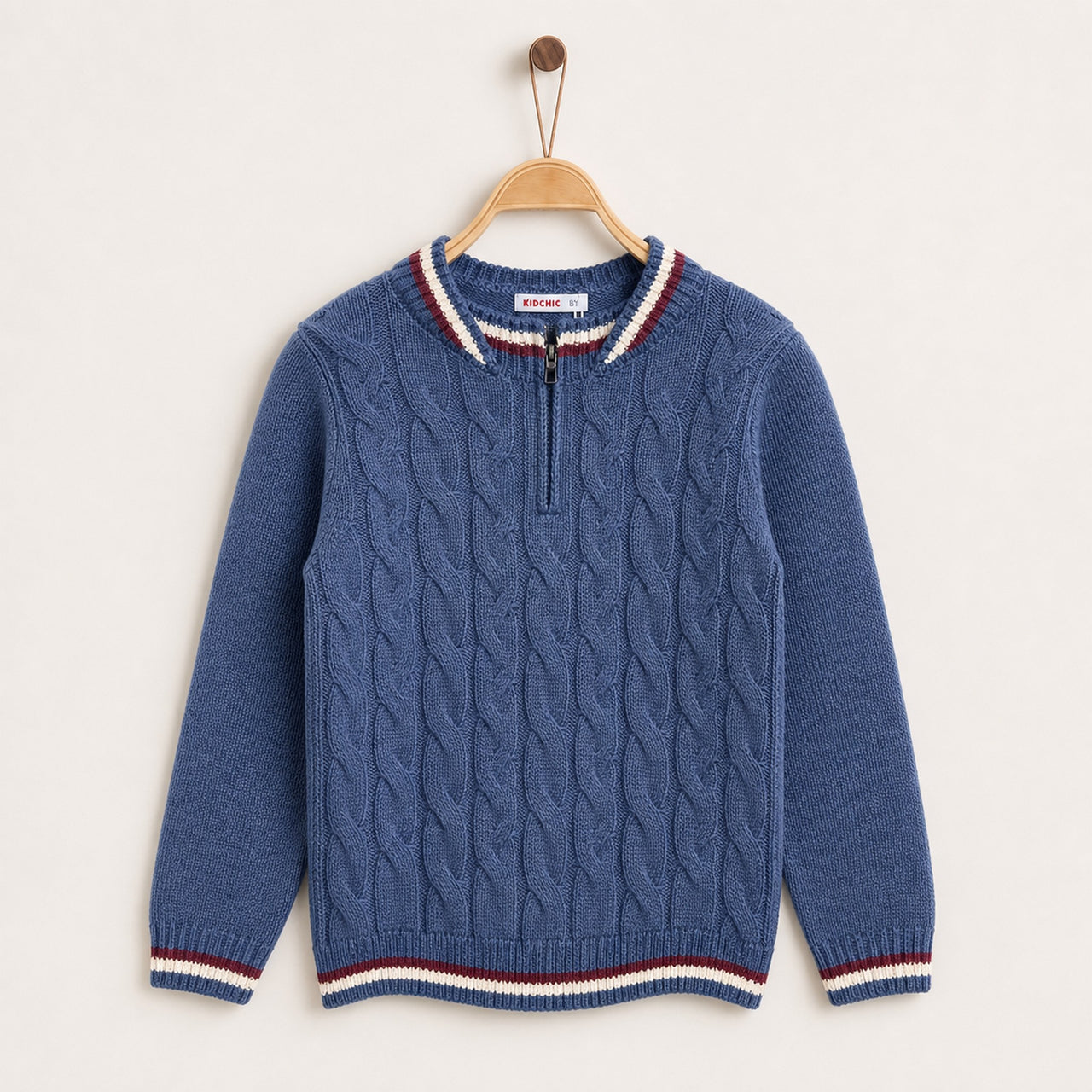 Boys Braided Sweater