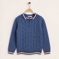 Boys Braided Sweater