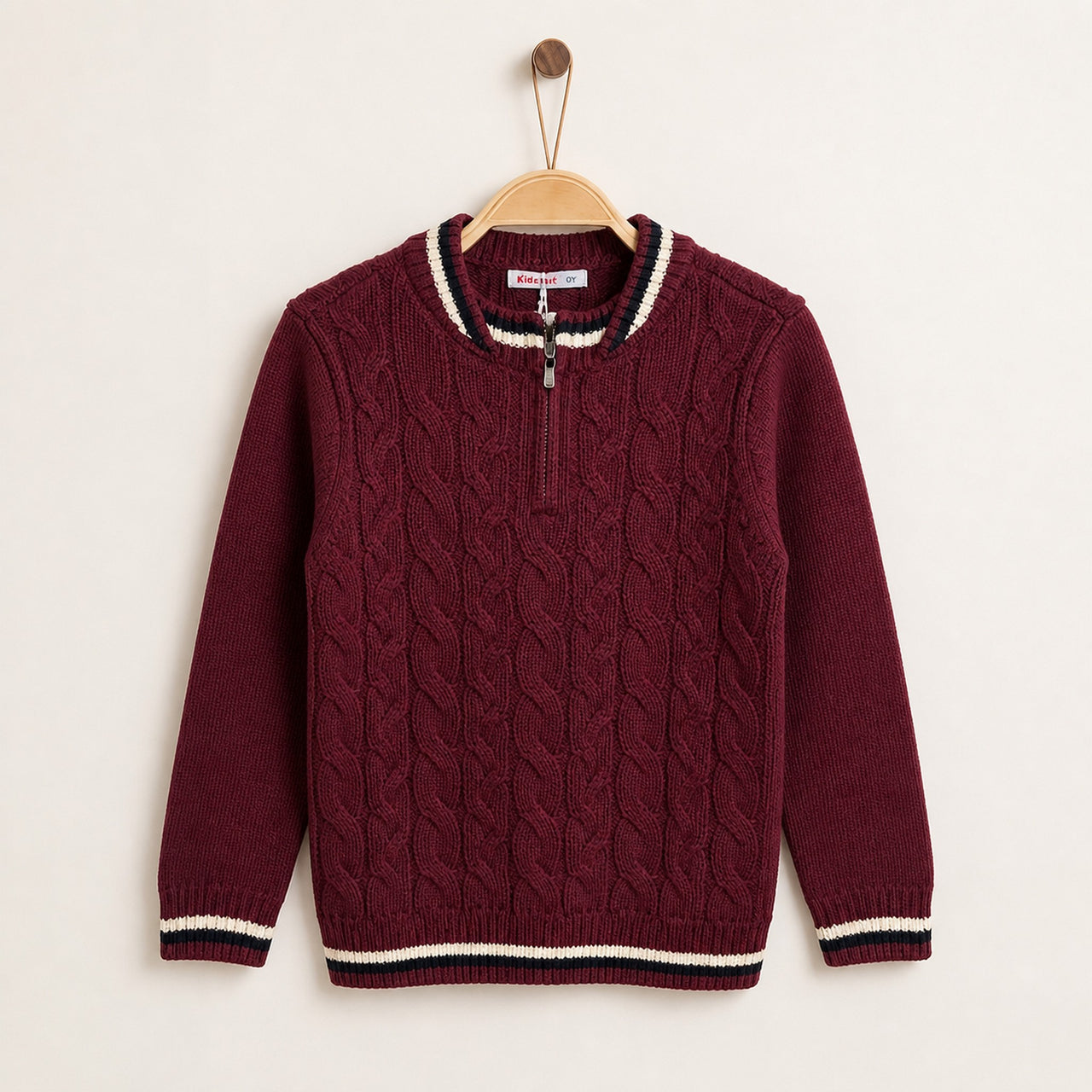 Boys Braided Sweater