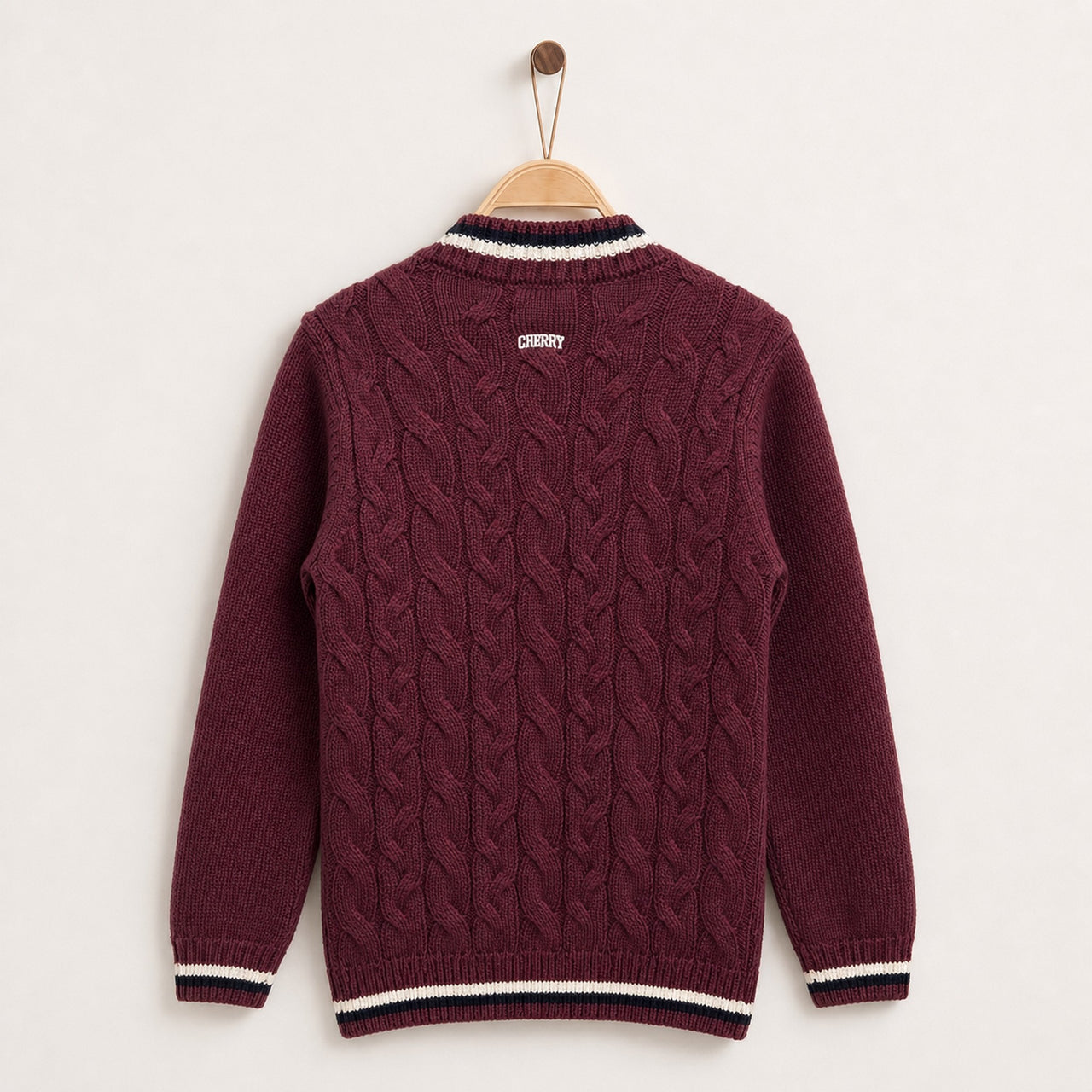 Boys Braided Sweater