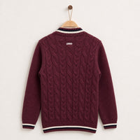 Boys Braided Sweater
