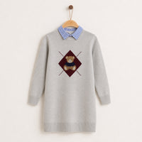 Melange Teddy Knit Dress
