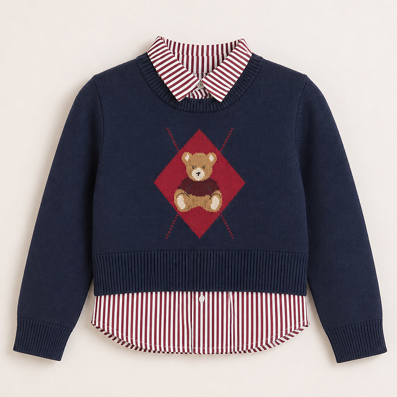 Melange Teddy Knit Top