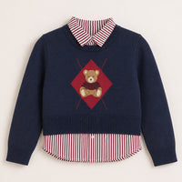 Melange Teddy Knit Top