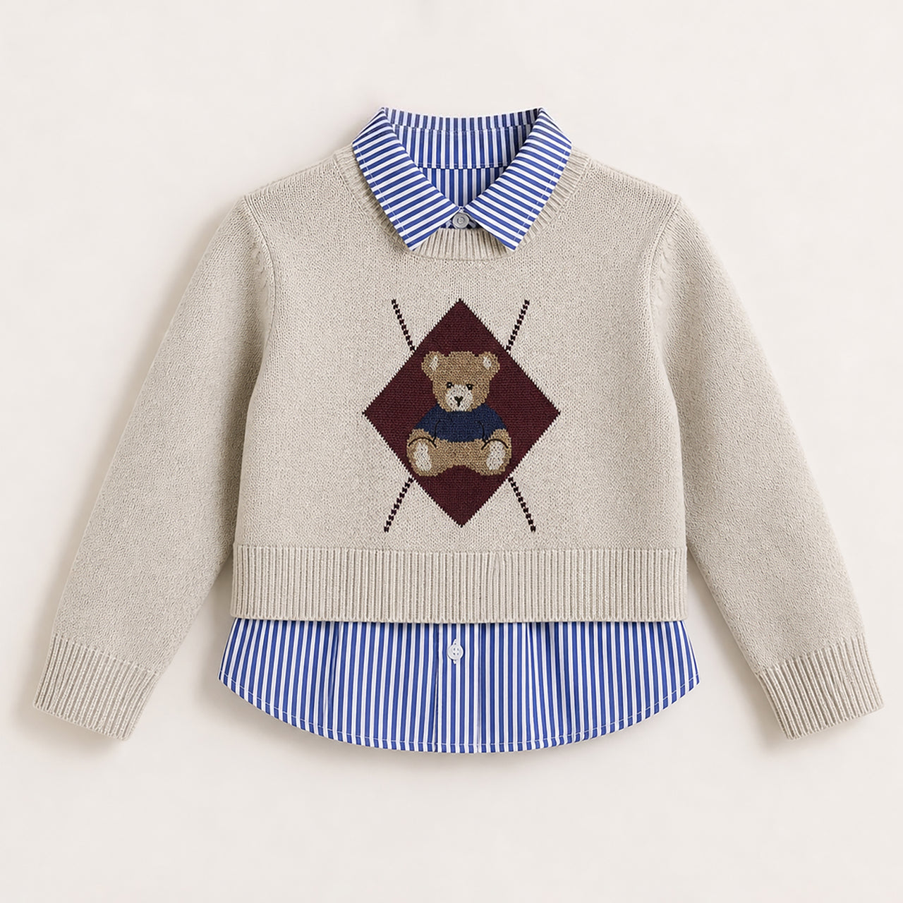 Melange Teddy Knit Top