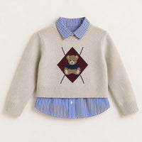 Melange Teddy Knit Top