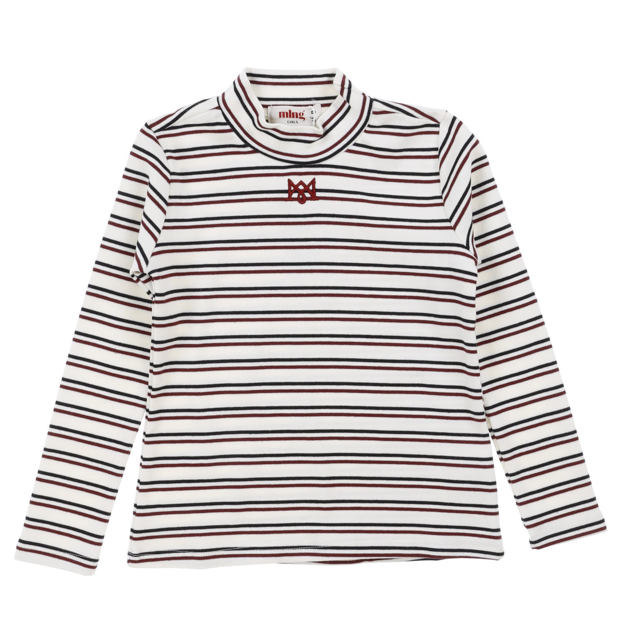 Melange Girls Striped Shirt