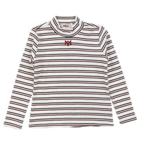 Melange Girls Striped Shirt