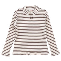 Melange Girls Striped Shirt