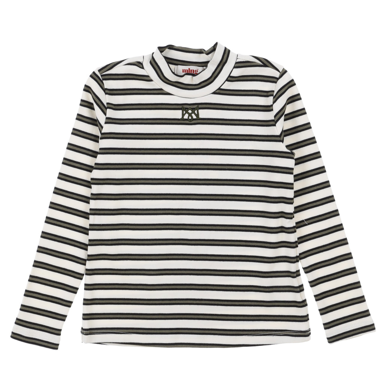 Melange Girls Striped Shirt