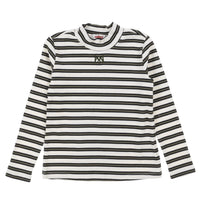 Melange Girls Striped Shirt