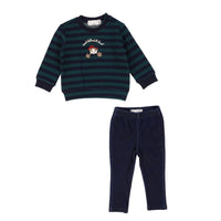 Melange Striped Baby Set