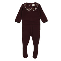 Melange Knit Baby Stretchie/Set