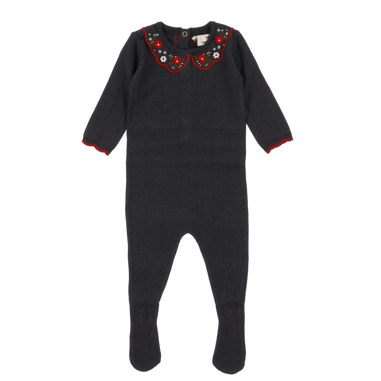 Melange Knit Baby Stretchie/Set