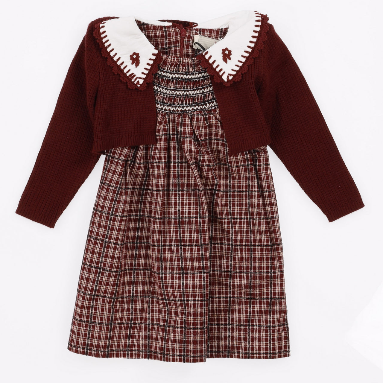Melange Rowan Checkered Romper Set/ Dress