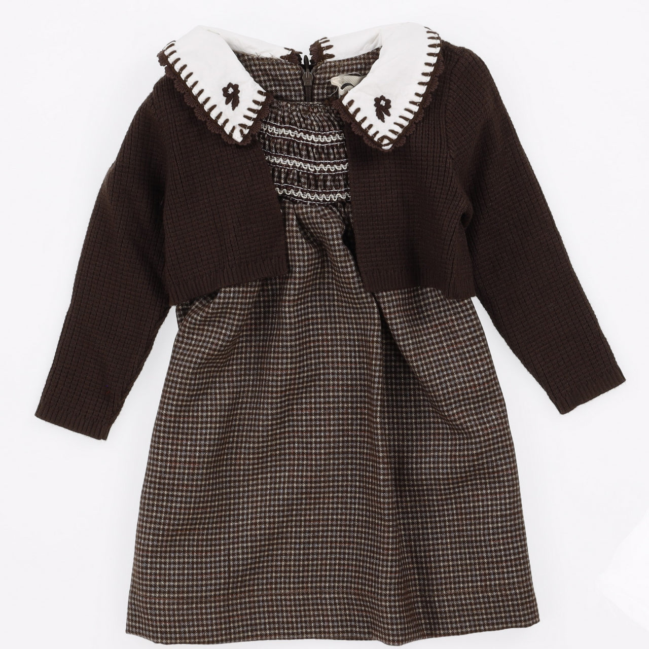 Melange Rowan Checkered Romper Set/ Dress