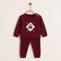 Melange Baby Teddy Knit Set