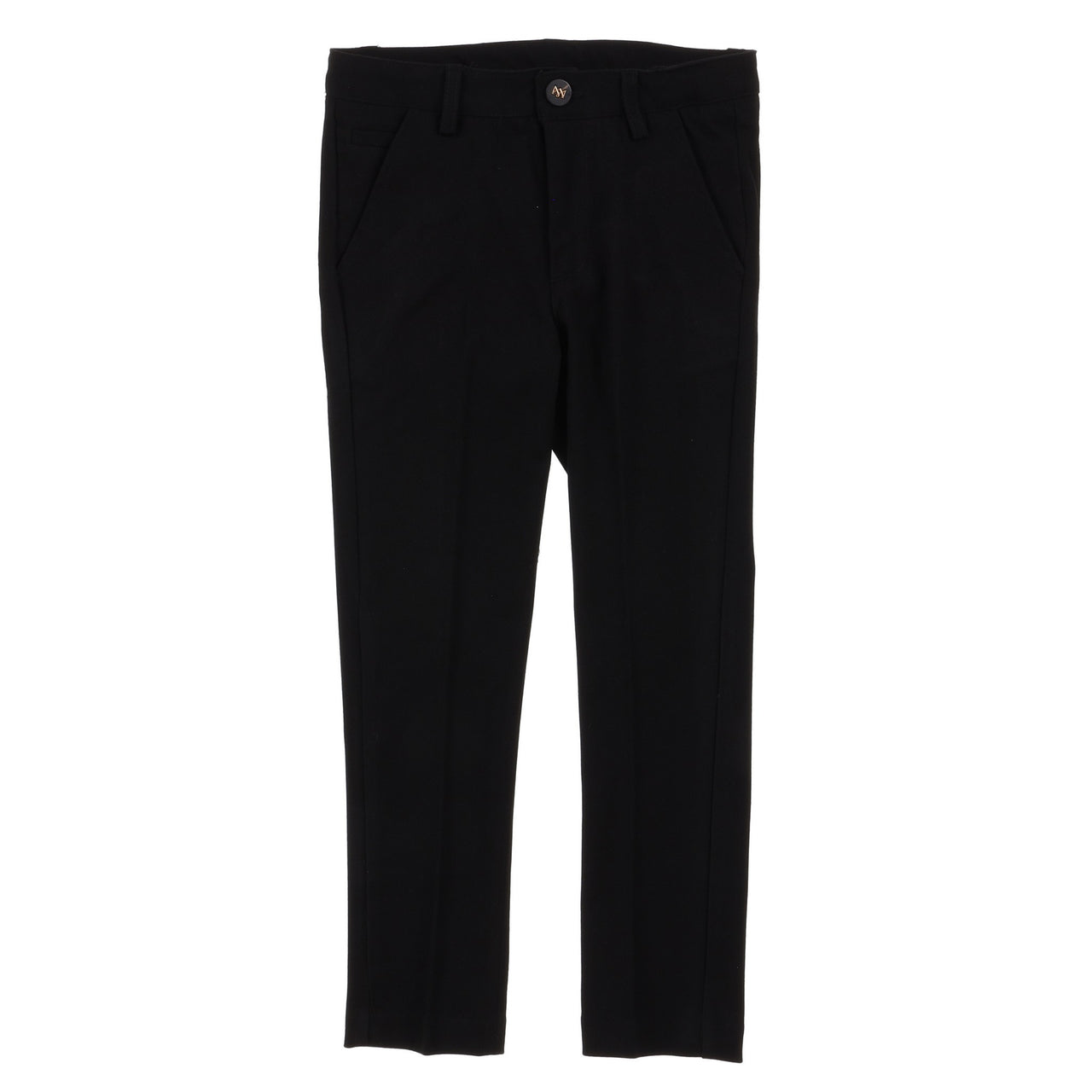 Melange Wool Black Pants