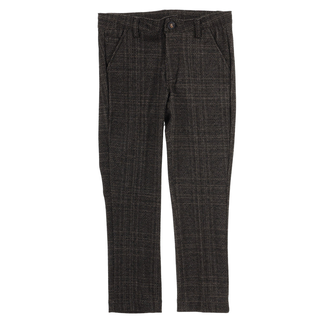 Melange Stretch Checkered Pants