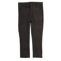 Melange Stretch Checkered Pants