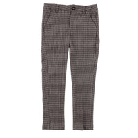 Melange Stretch Checkered Pants