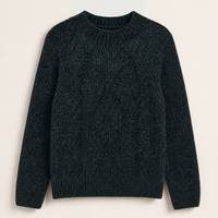 Melange Velour Sweater
