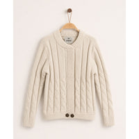 Melange Braided Sweater