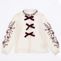 Melange Bow Top