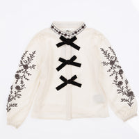 Melange Bow Top