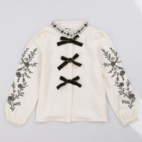 Melange Bow Top