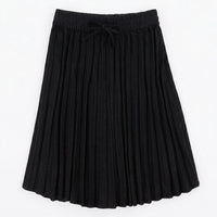 Melange Accordion  Jeans Skirt