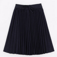 Melange Accordion  Jeans Skirt