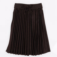 Melange Pleated Jeans Skirt
