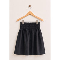 Melange Gathered Smock Skirt