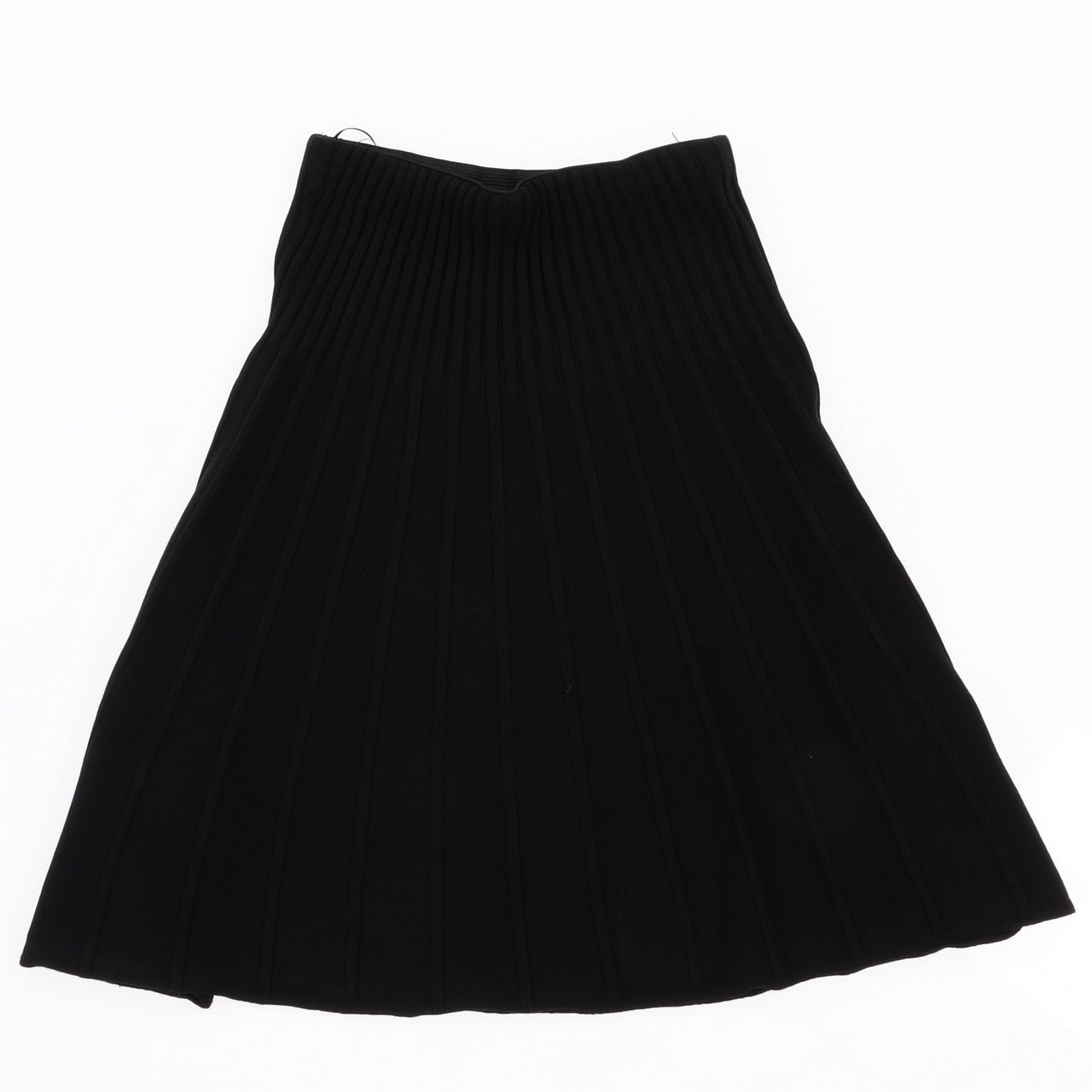 Melange Pleated Knit Skirt
