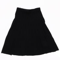 Melange Pleated Knit Skirt