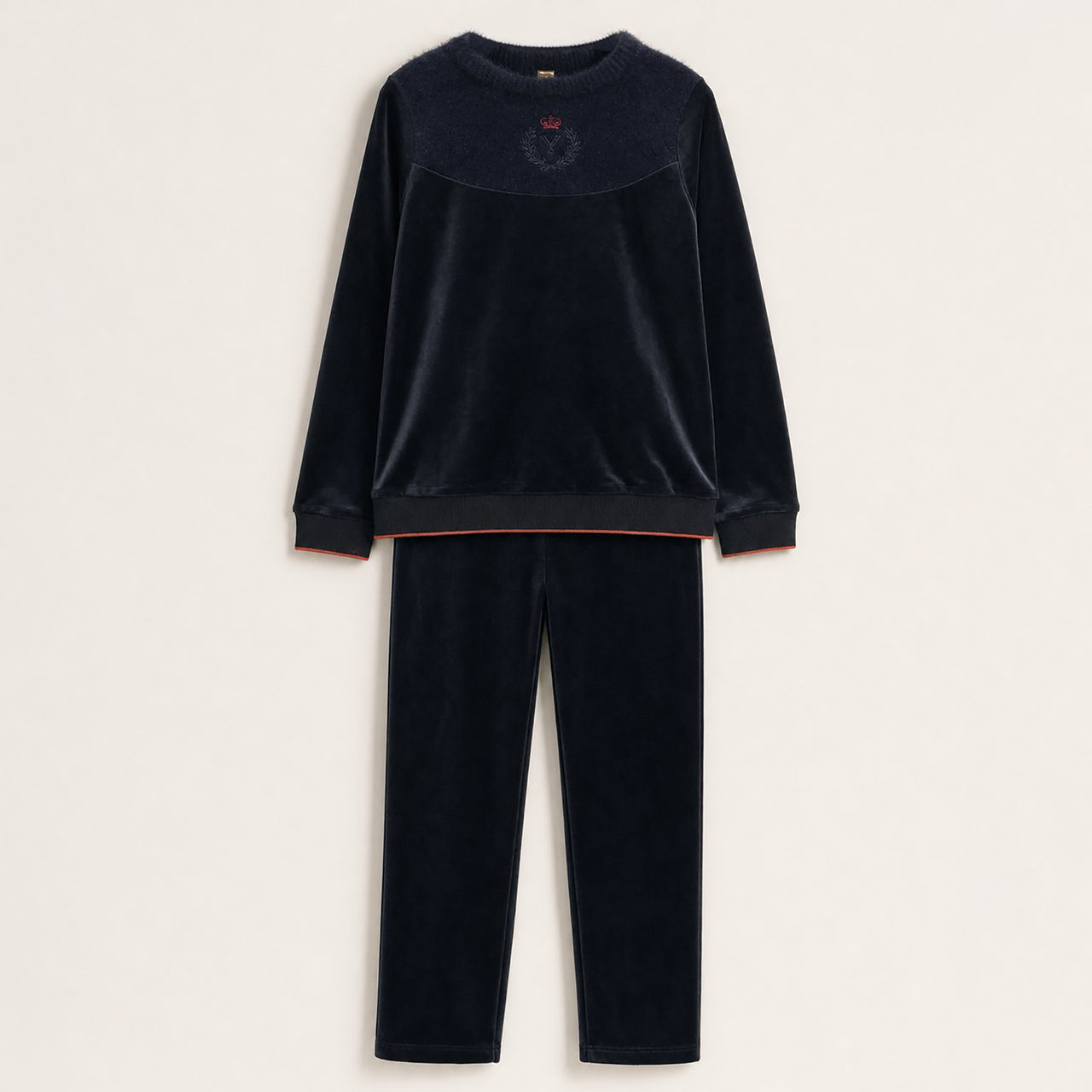 Boys Velvet Knit Robe Set