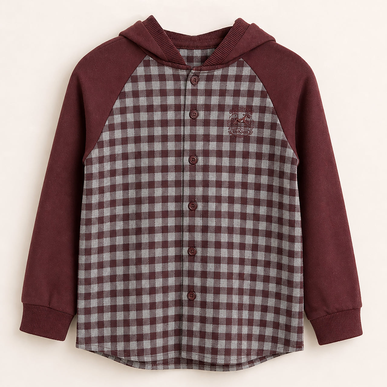 Checkered Hoodie Shirt